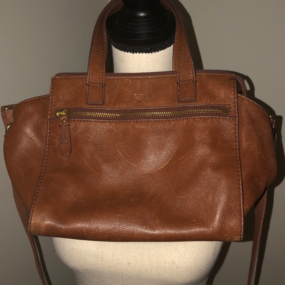 💝Fossil Leather Satchel